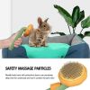 Pet Pumpkin Brush, Pet Grooming Self Cleaning Slicker Brush For Dogs Cats Puppy Rabbit, Cat Brush Grooming Gently Removes Loose Undercoat