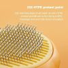 Pet Pumpkin Brush, Pet Grooming Self Cleaning Slicker Brush For Dogs Cats Puppy Rabbit, Cat Brush Grooming Gently Removes Loose Undercoat