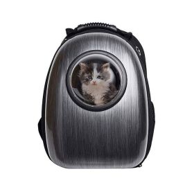 Travel Portable Breathable Pets Carrier Backpack (Color: Black, Type: Pet Supplies)