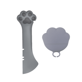 Indoor & Outdoor Pet Training Everyday Supplies (Color: gray, Type: Pet Canned Spoon)